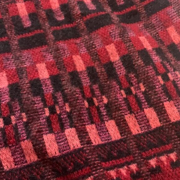 Korovilas anthropologe womens large isabell dress burgundy picasso print red woo - Picture 6 of 16